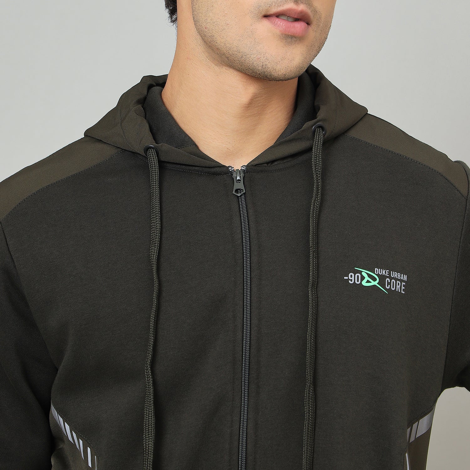 Duke Urban Men Hood Smartfit Full Zip Tracksuit (LF6035)