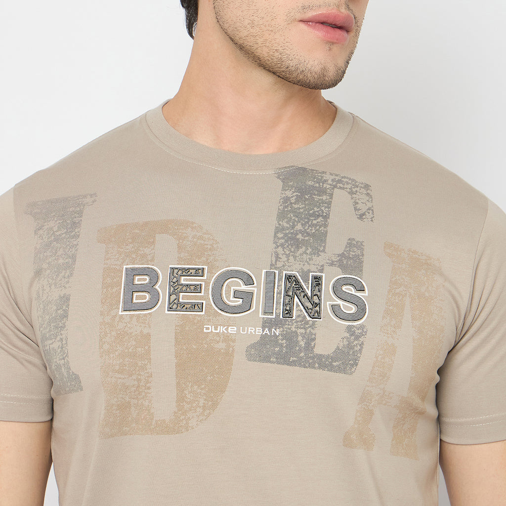 Duke Urban Men Half Sleeve Cotton Tshirt (LF7421)