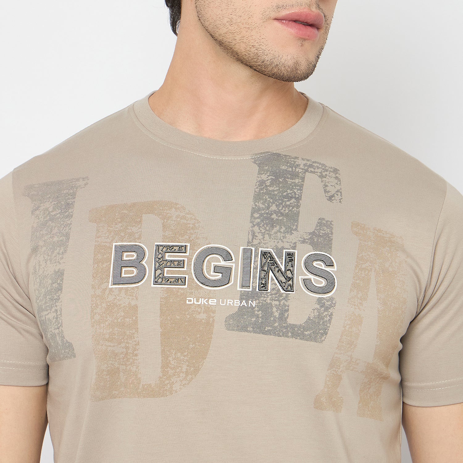 Duke Urban Men Half Sleeve Cotton Tshirt (LF7421)