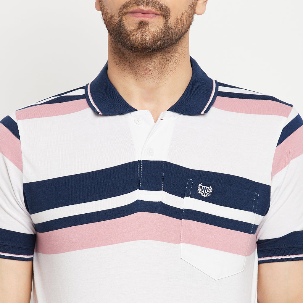 Duke Stardust Men Half Sleeve Polo Neck Cotton T-shirt (LF5845)