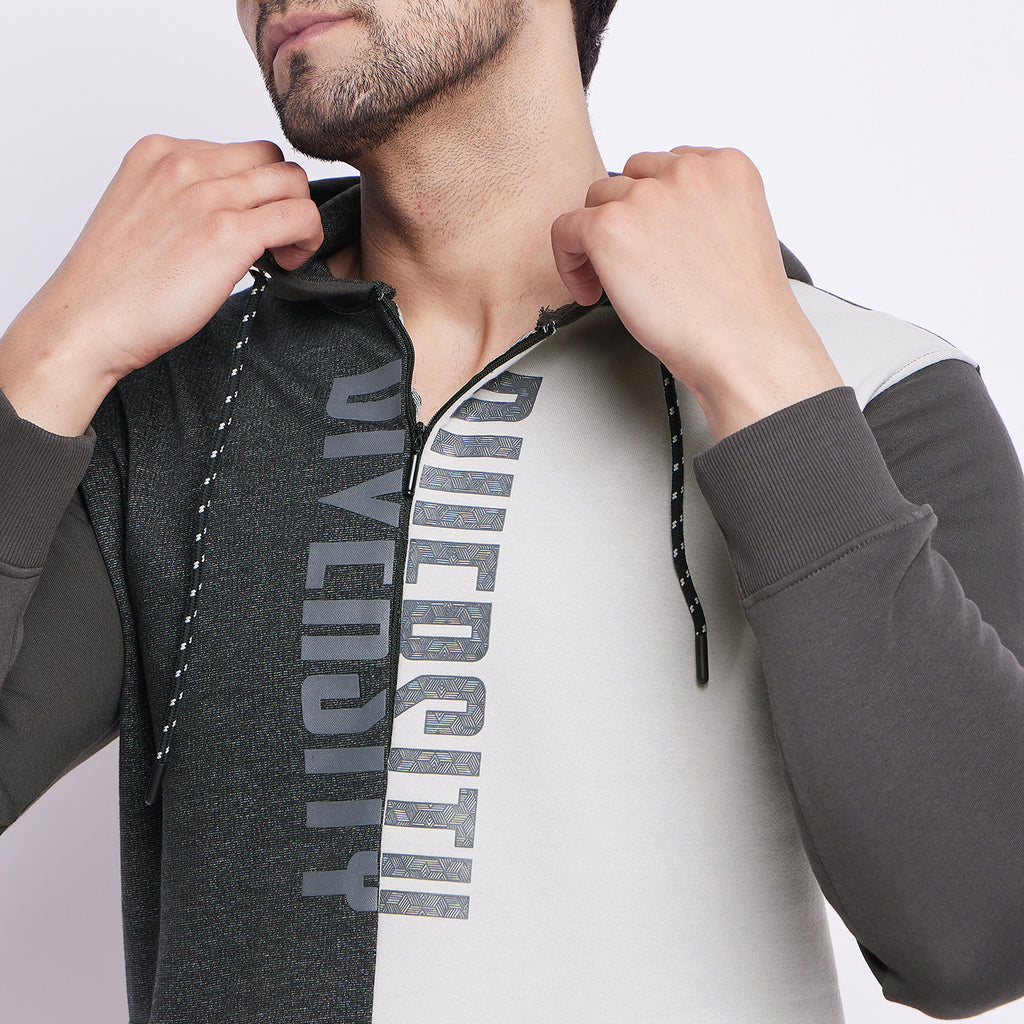 Duke Urban Men Half Zip Hooded Sweatshirt (LF6251)