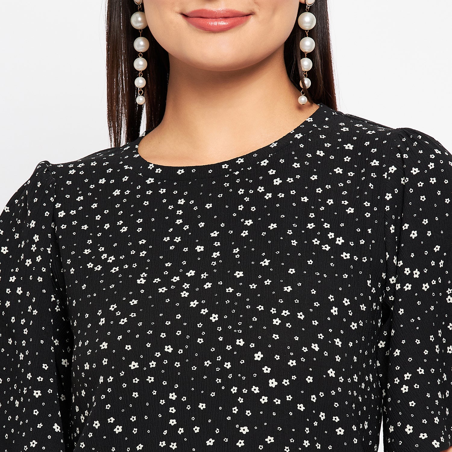 Duke Stardust Women Round Neck Half Sleeve Printed Top (SDX3268)