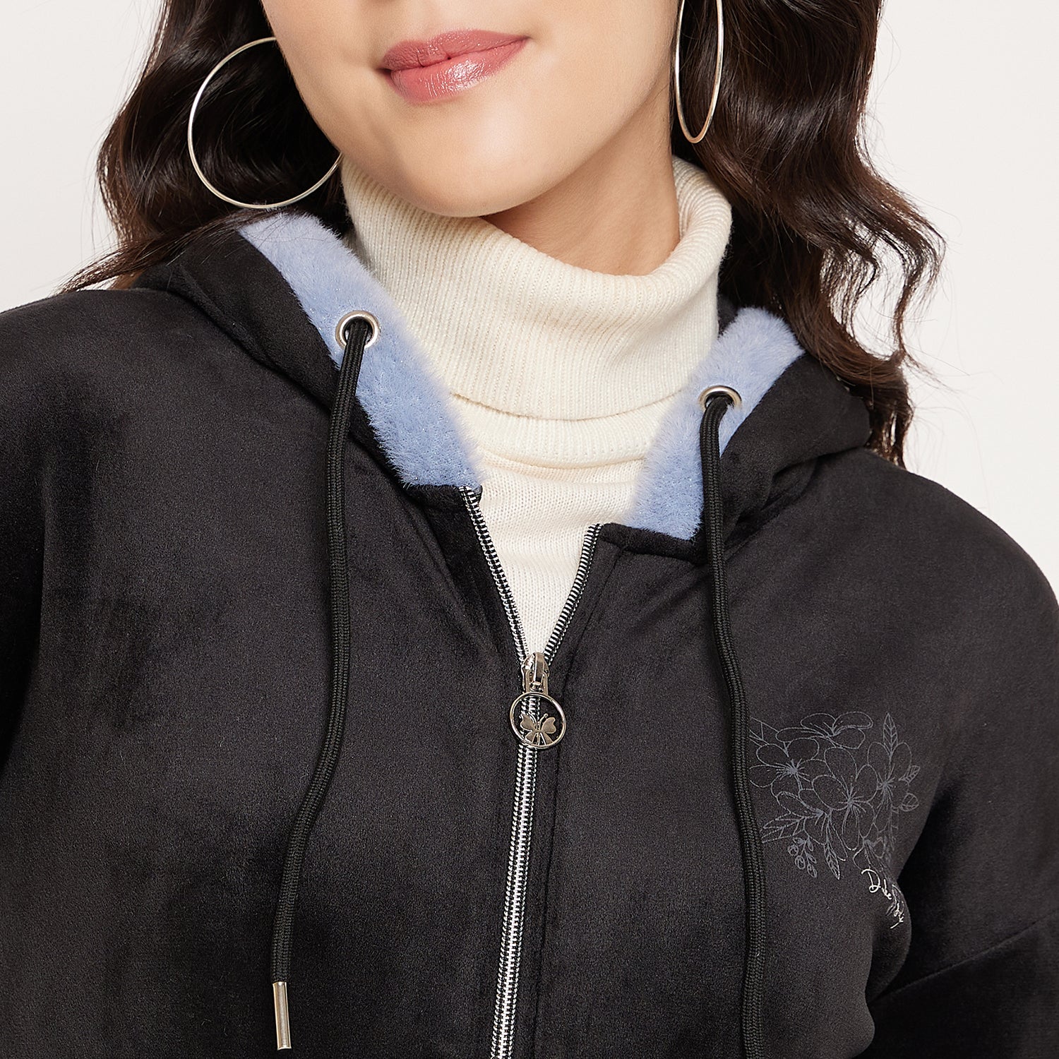 Duke Urban Women Hooded Zipper Sweatshirt (LFX944)