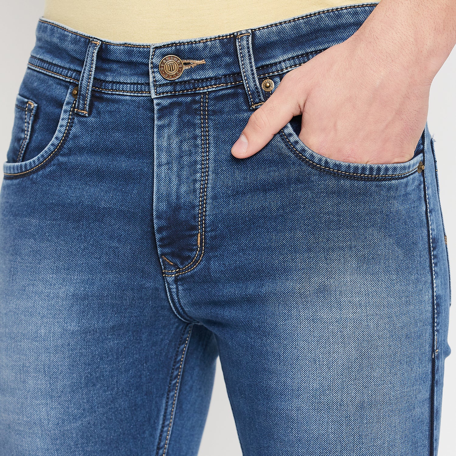 Duke Stardust Men Slim Fit Stretchable Jeans (SDD5505)