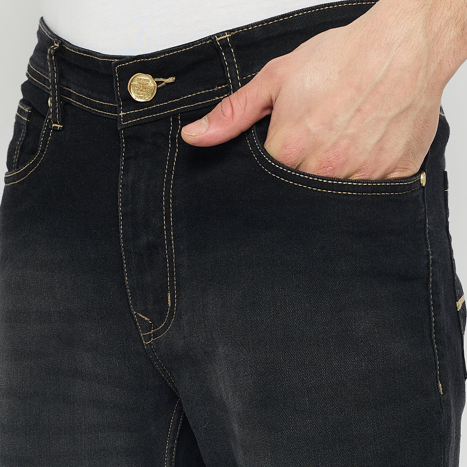 Duke Urban Men Comfort Fit Stretchable Jeans (SDD5900C)
