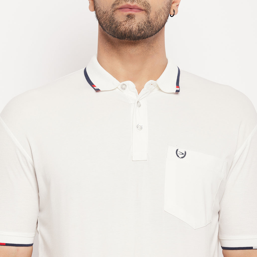 Duke Stardust Men Half Sleeve Polo Neck Cotton T-shirt (1700)