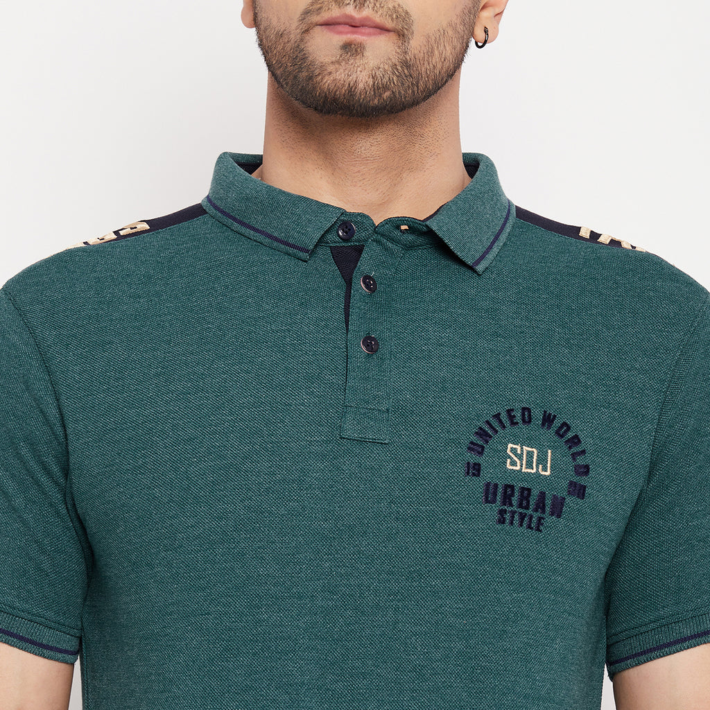 Duke Stardust Men Half Sleeve Polo Neck Cotton T-shirt (LF5778)