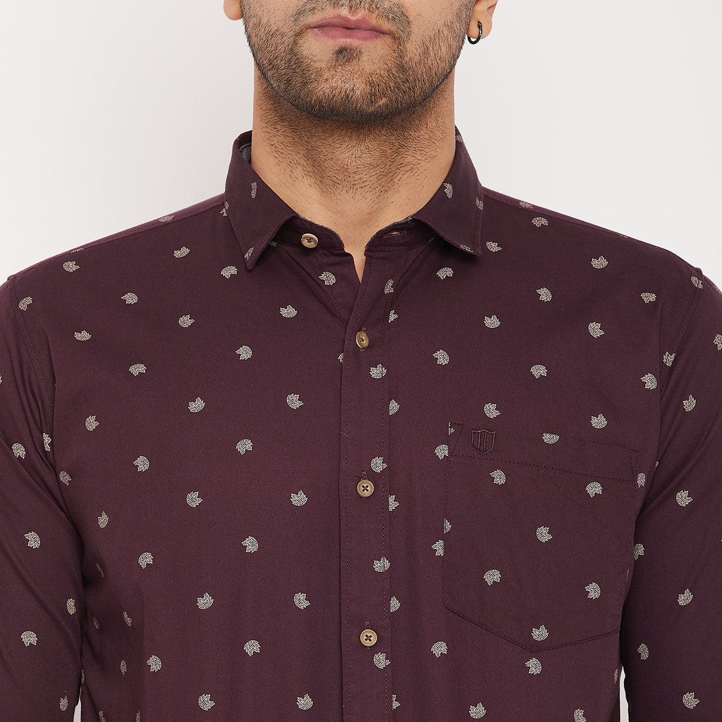 Duke Stardust Men Full Sleeve Cotton Shirt (SDO8PRTC)
