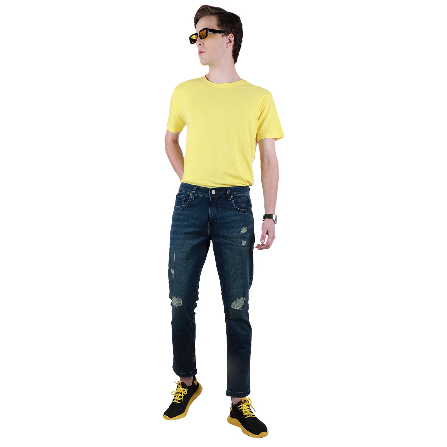 Duke Urban Men Stretchable Ankle Length Slim Fit Jeans (SDD5467)