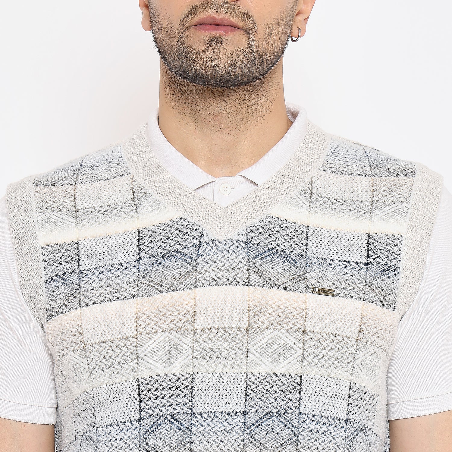 Duke Urban Men Sleeveless V Neck Sweater (SDS2163)