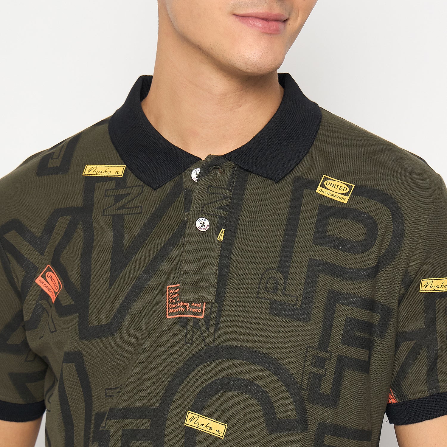 Duke Urban Men Half Sleeve Cotton T-shirt (ONLF296)