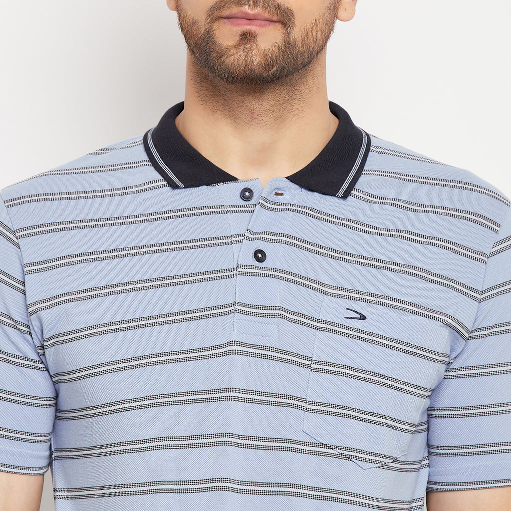 Duke Stardust Men Half Sleeve Polo Neck Cotton T-shirt (1112)