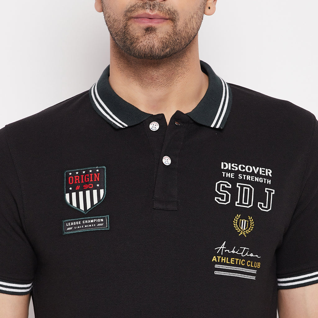 Duke Stardust Men Polo Neck Half Sleeve Cotton T-shirt (LF5855)