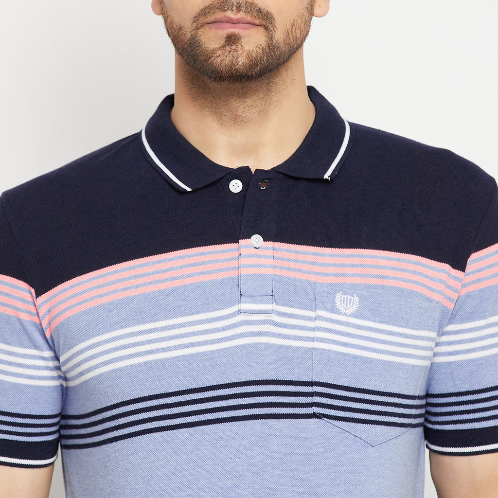 Duke Stardust Men Half Sleeve Polo Neck Cotton T-shirt (LF5722)