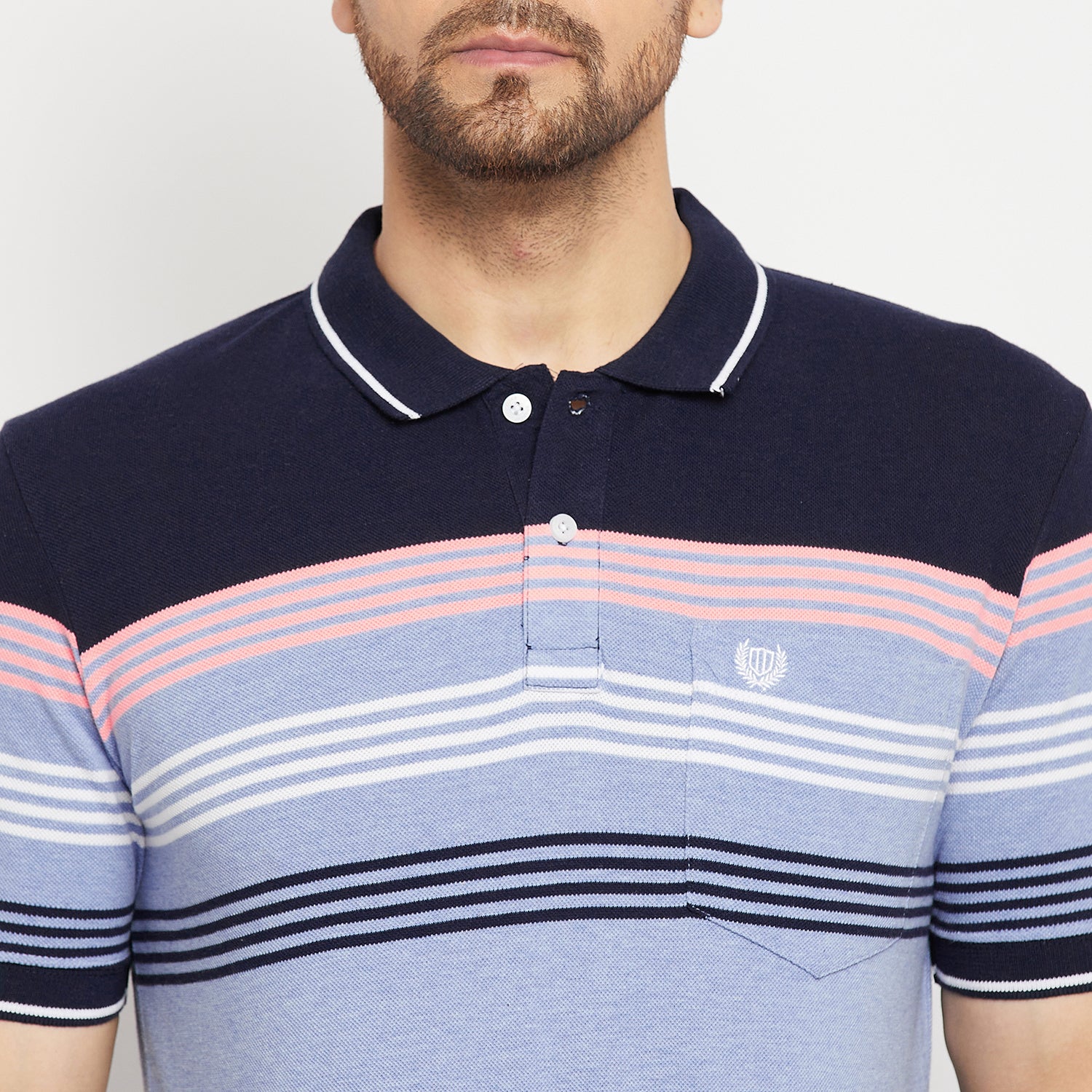 Duke Stardust Men Half Sleeve Polo Neck Cotton T-shirt (LF5722)
