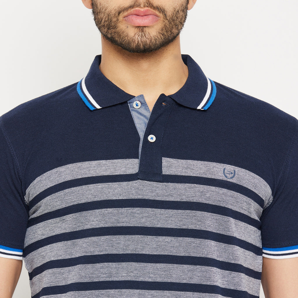 Duke Stardust Men Half Sleeve Polo Neck Cotton T-shirt (3994)