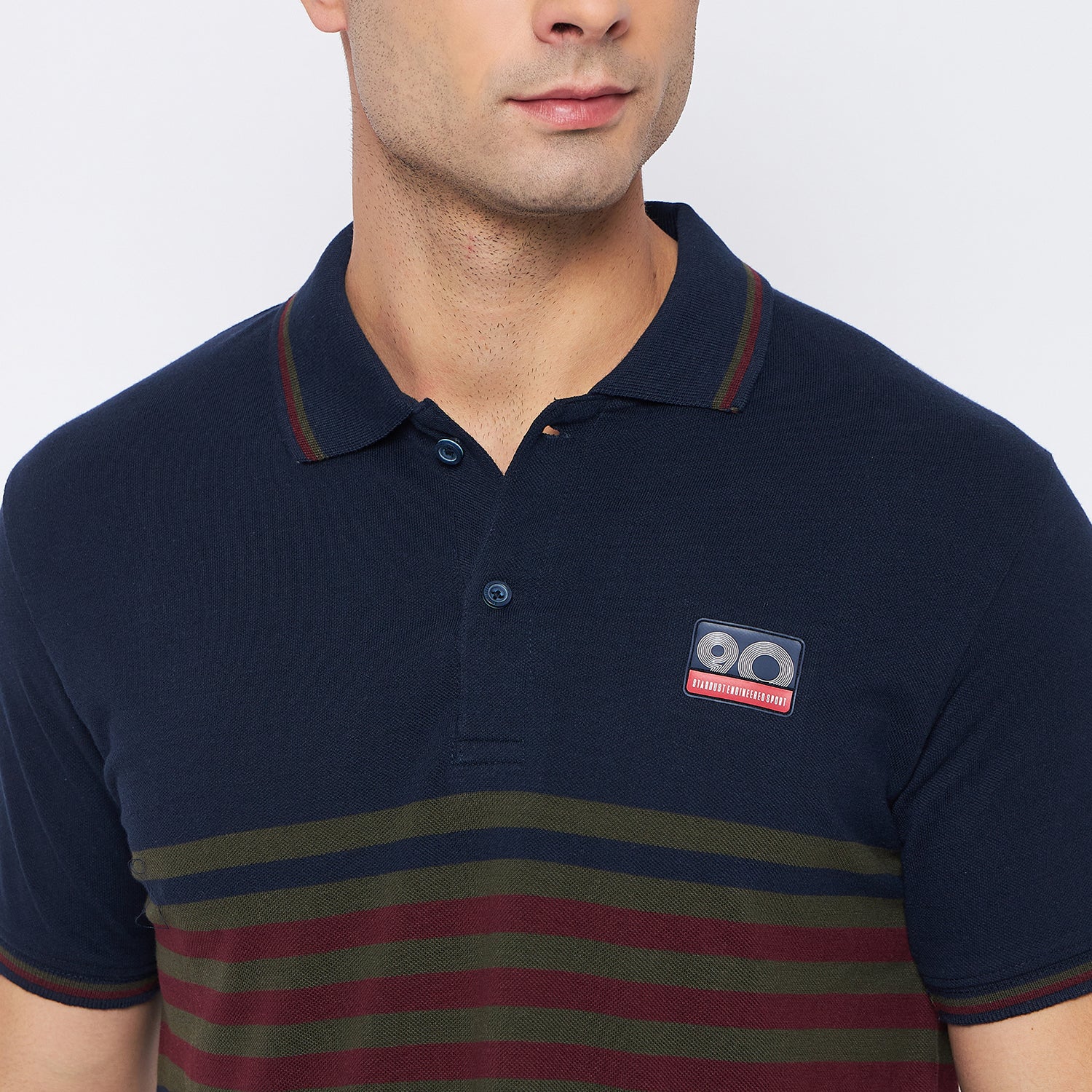 Duke Stardust Men Half Sleeve Cotton T-shirt (MLF5386)