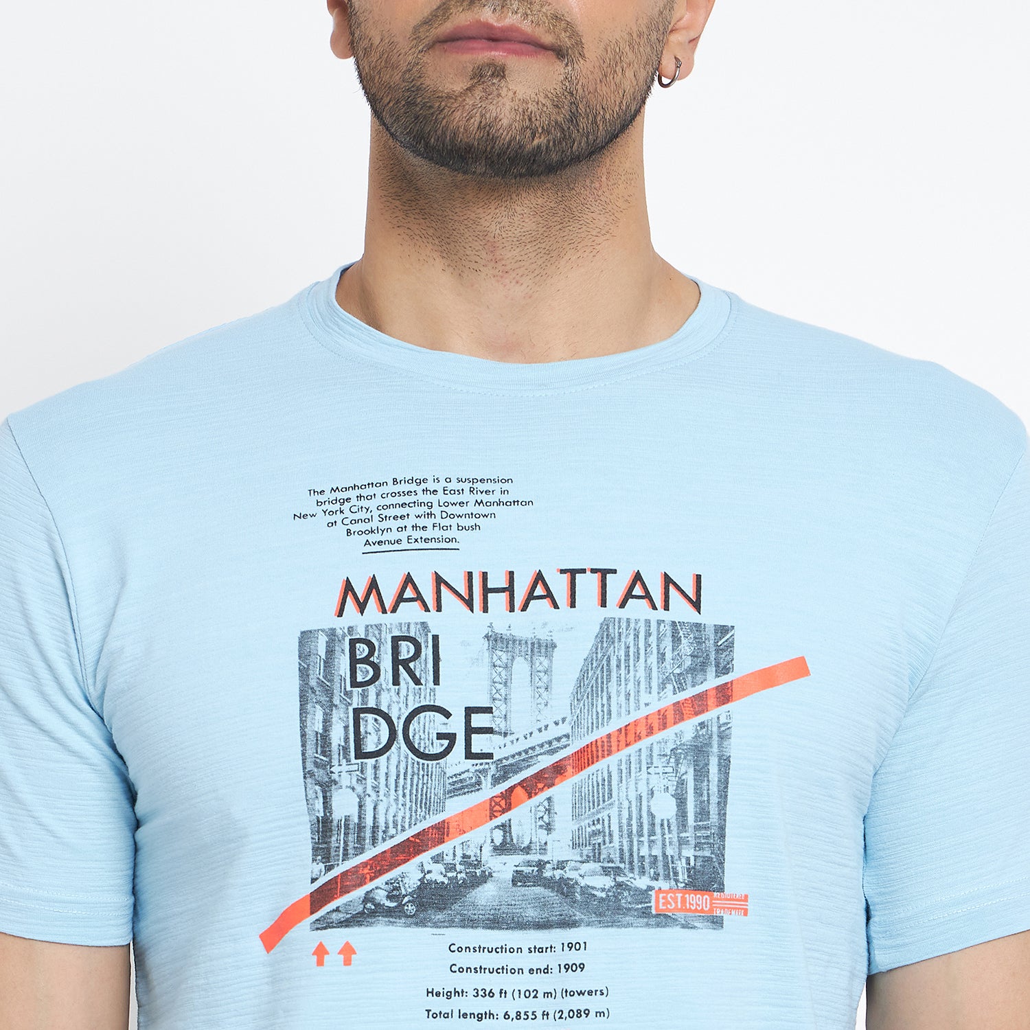 Duke Urban Men Half Sleeve Cotton T-shirt (MLF7087)