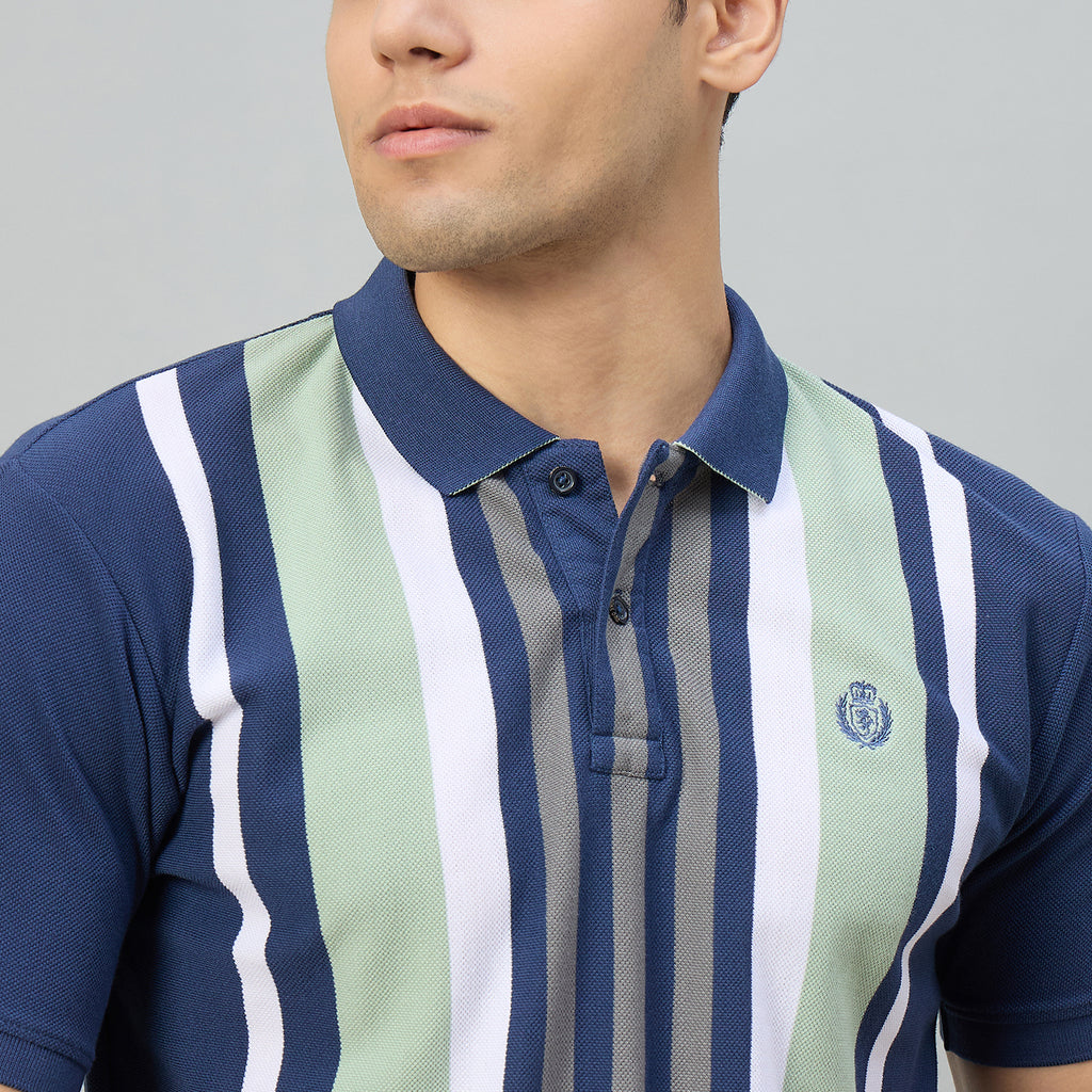 Duke Men Half Sleeve Cotton Regualr Fit Casual T-shirt (LF7913)