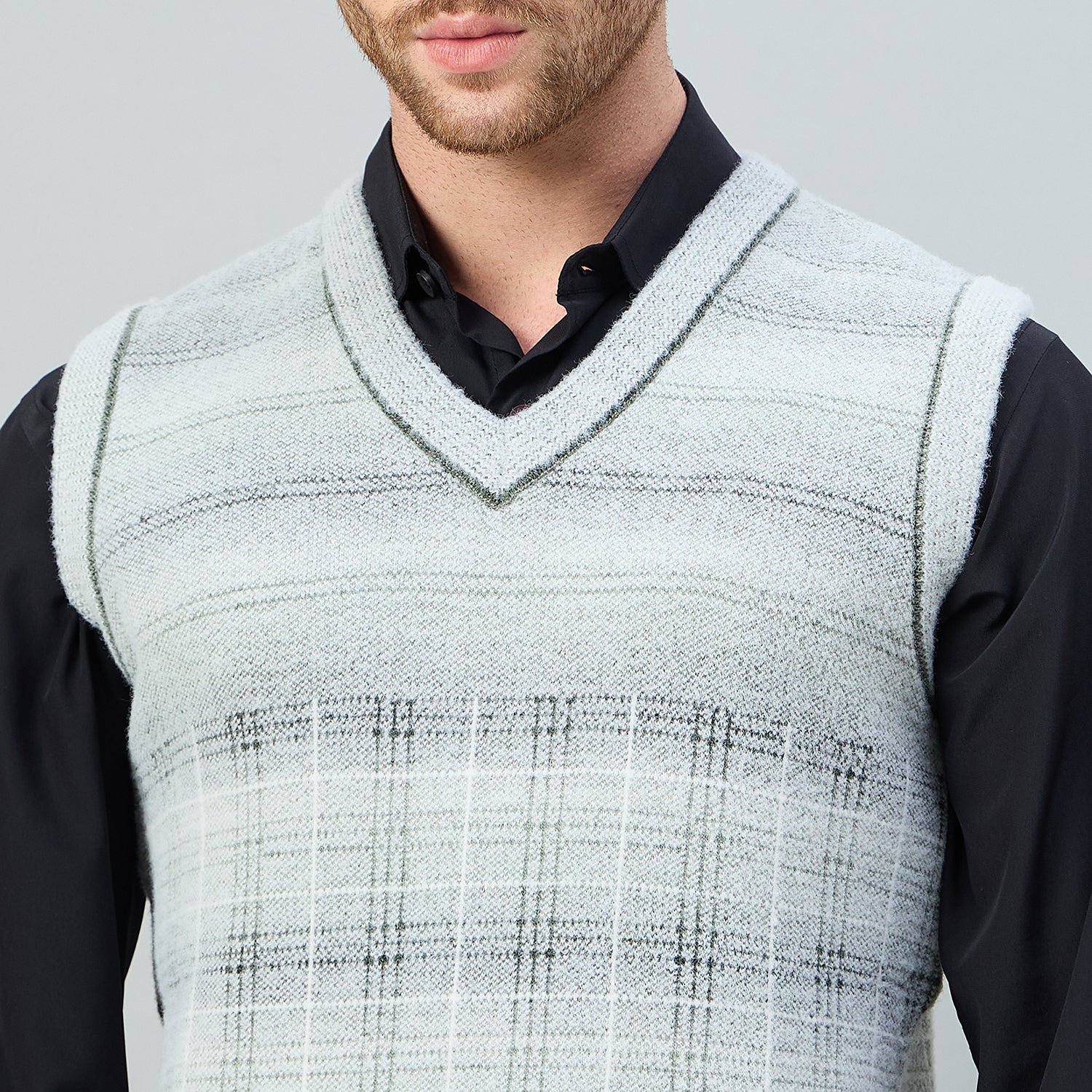 Duke Urban Men V Neck Sleeveless Regular Sweater (SDS2255)