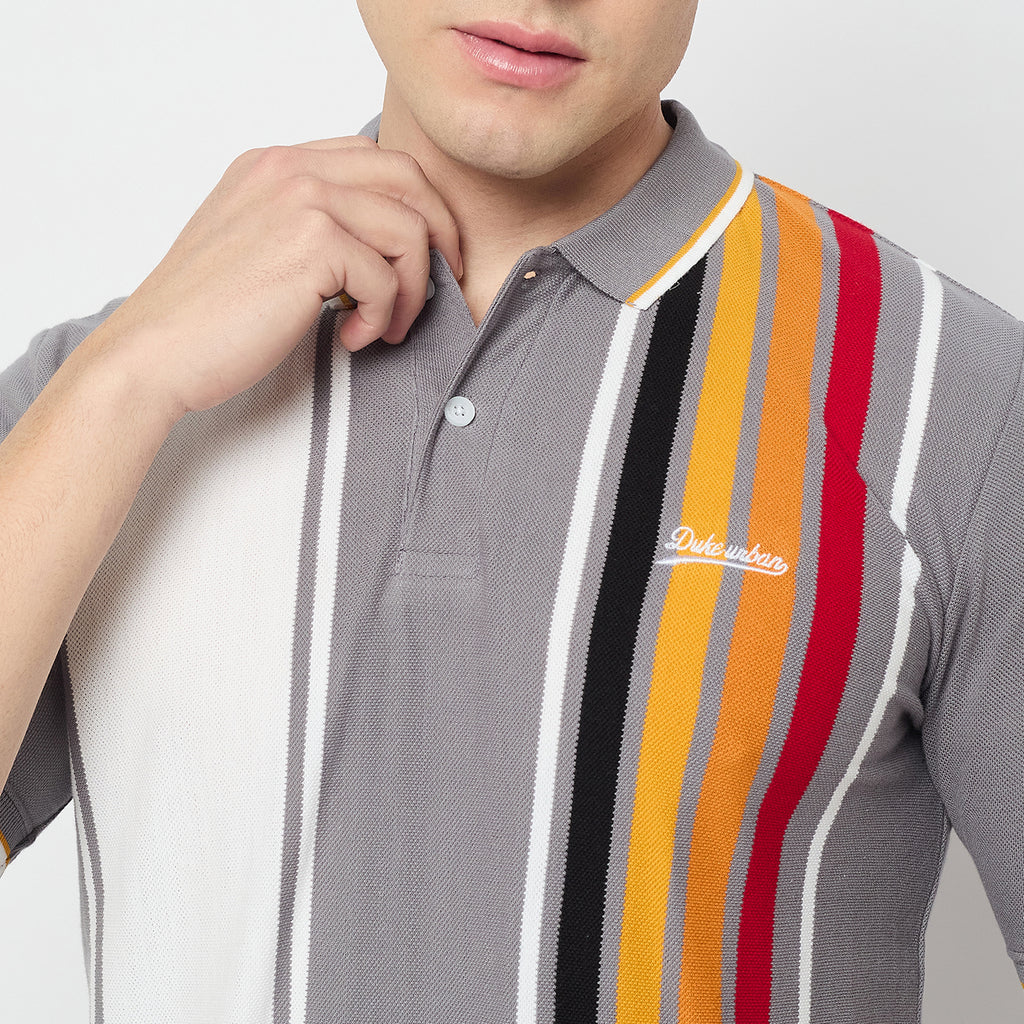 Duke Urban Men Half Sleeve Cotton Polo Tshirt (LF7477)