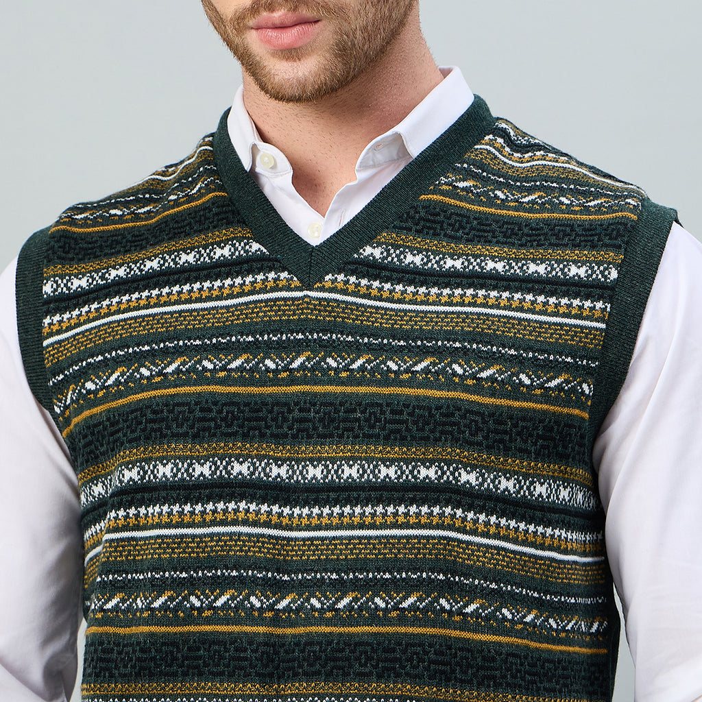 Duke Urban Men V Neck Sleeveless Reversible Sweater (SDS2274)