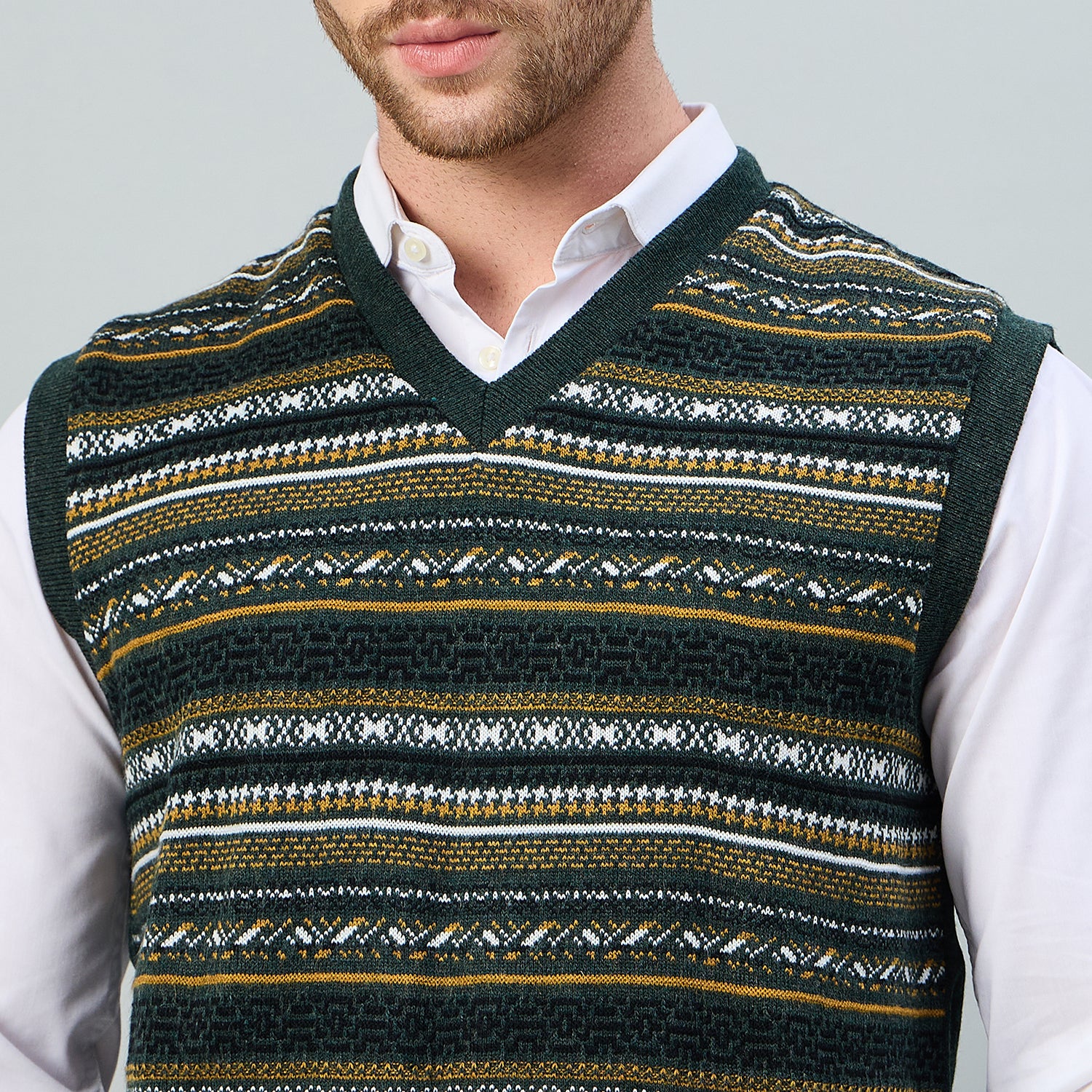 Duke Urban Men V Neck Sleeveless Reversible Sweater (SDS2274)