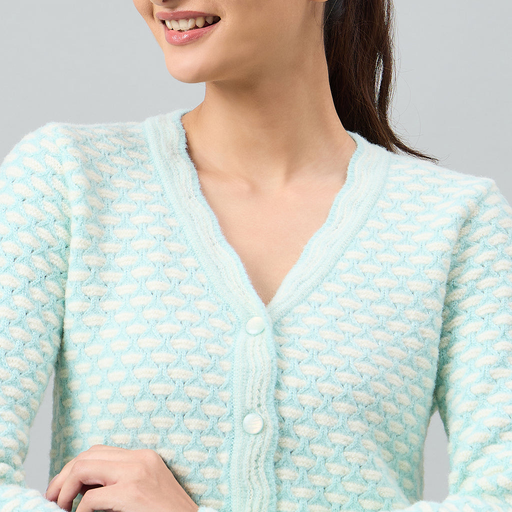 Duke Urban Women Full Sleeve Front Open Regular Cardigan (SDS1287)