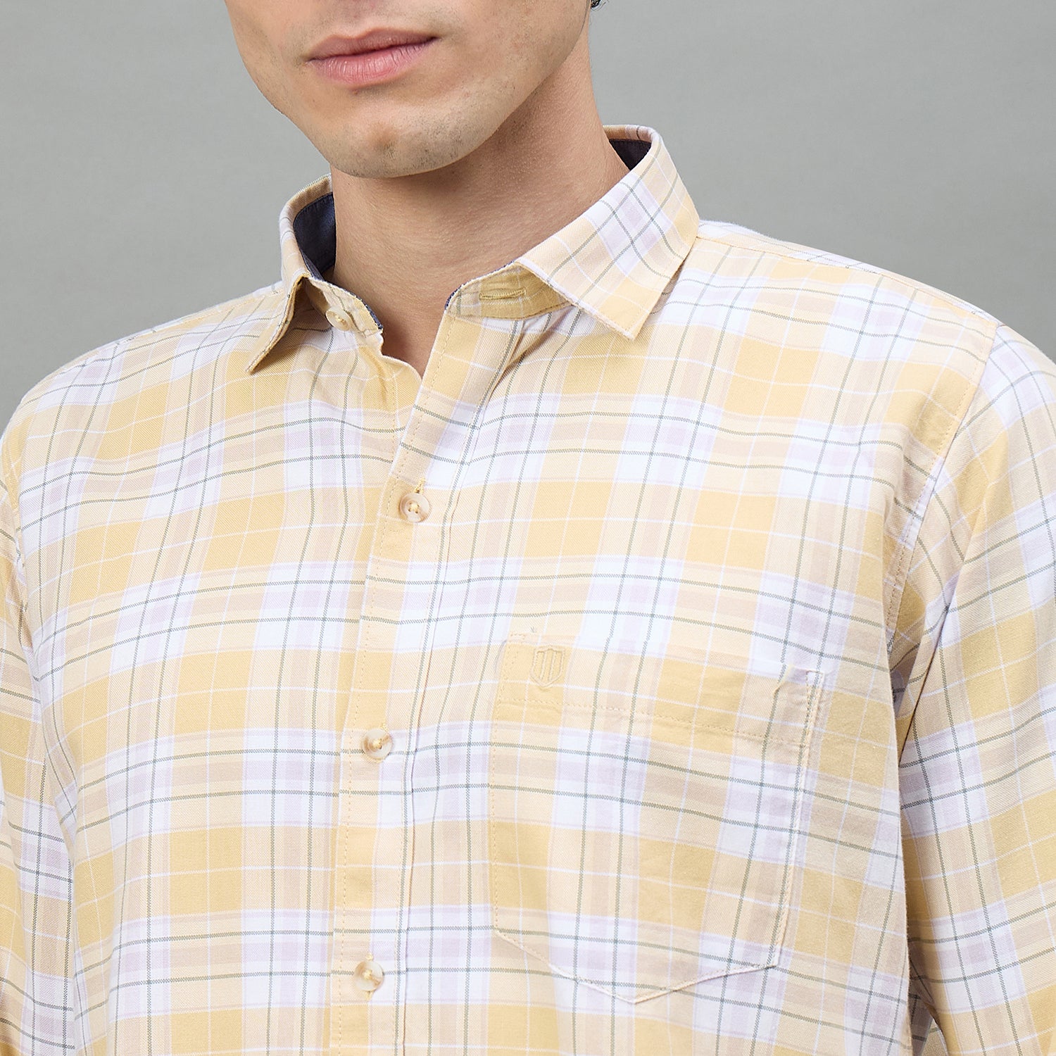 Duke Urban Men Checkered Full Sleeve Spread Collar Slim Shirt (SDO8CKBH)