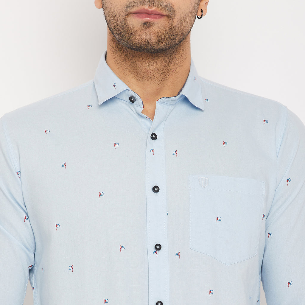 Duke Men Stardust Cotton Full Sleeve Shirt (SDO8PROB)