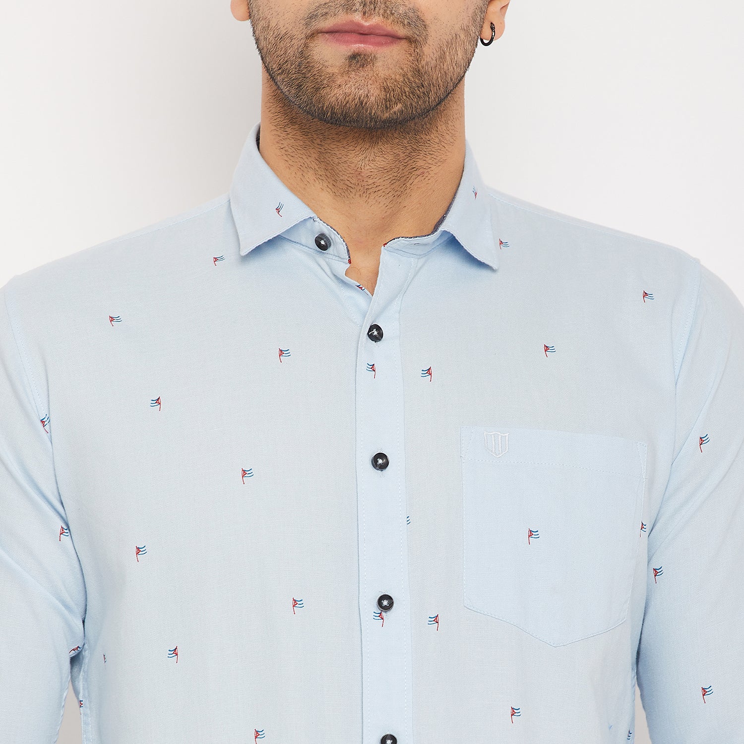 Duke Men Stardust Cotton Full Sleeve Shirt (SDO8PROB)