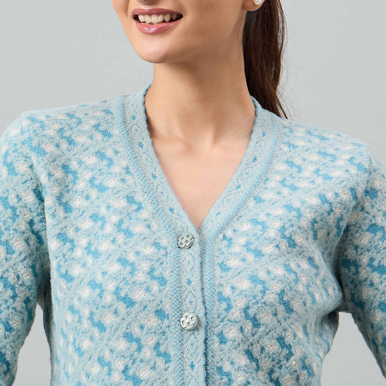 Duke Urban Women Full Sleeve Front Open Regular Cardigan (SDS1333)