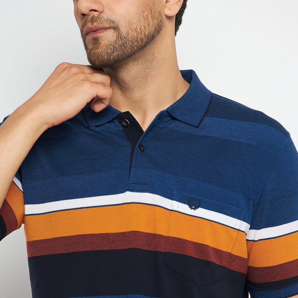 Duke Stardust Men Polo Neck Half Sleeve Cotton T-shirt (LF7069)
