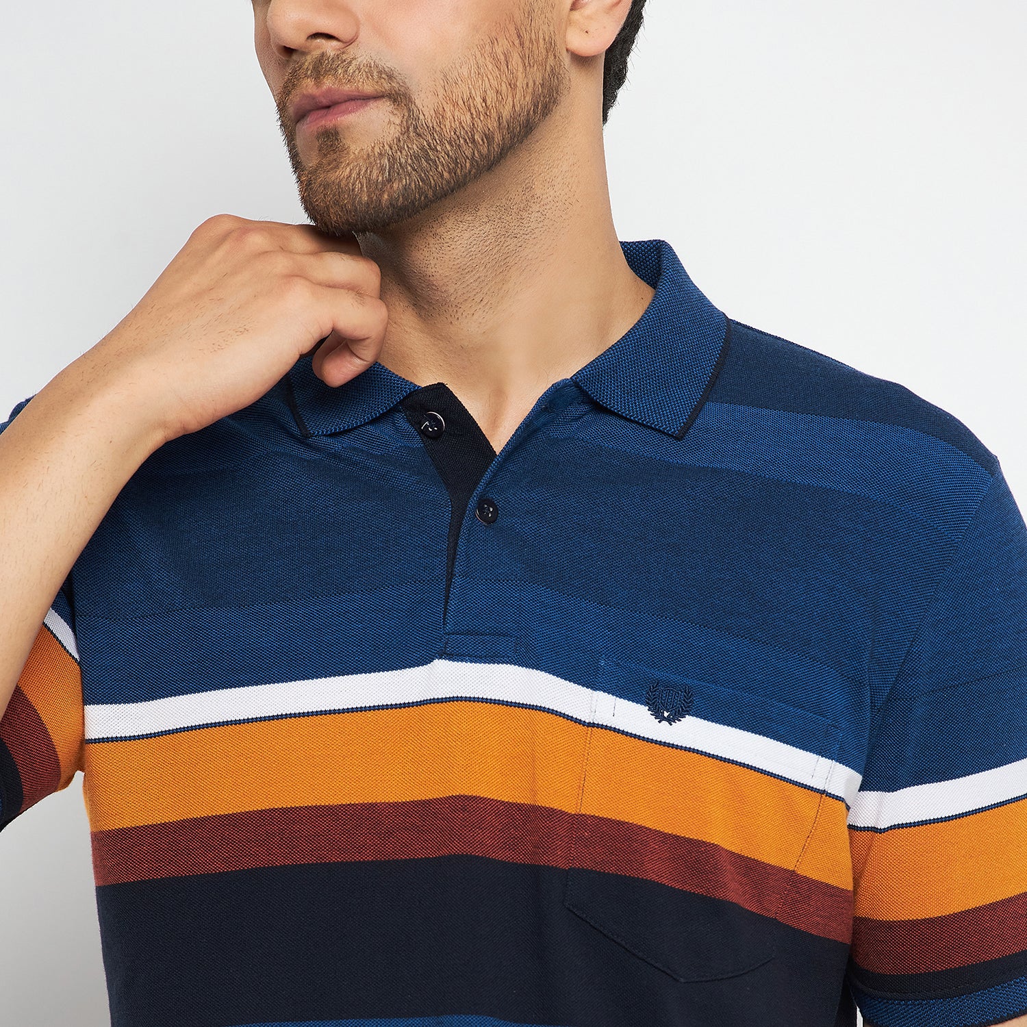 Duke Stardust Men Polo Neck Half Sleeve Cotton T-shirt (LF7069)