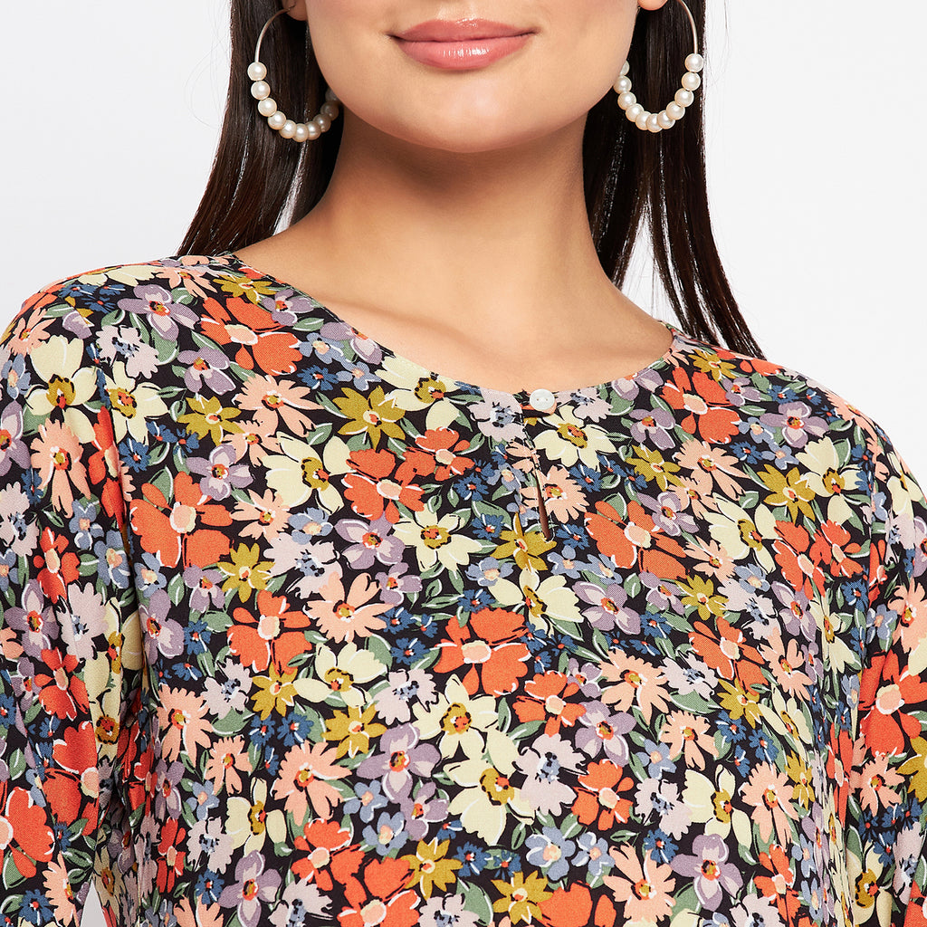 Duke Stardust Women Round Neck 3/4th Sleeve Printed Top (SDX3277)