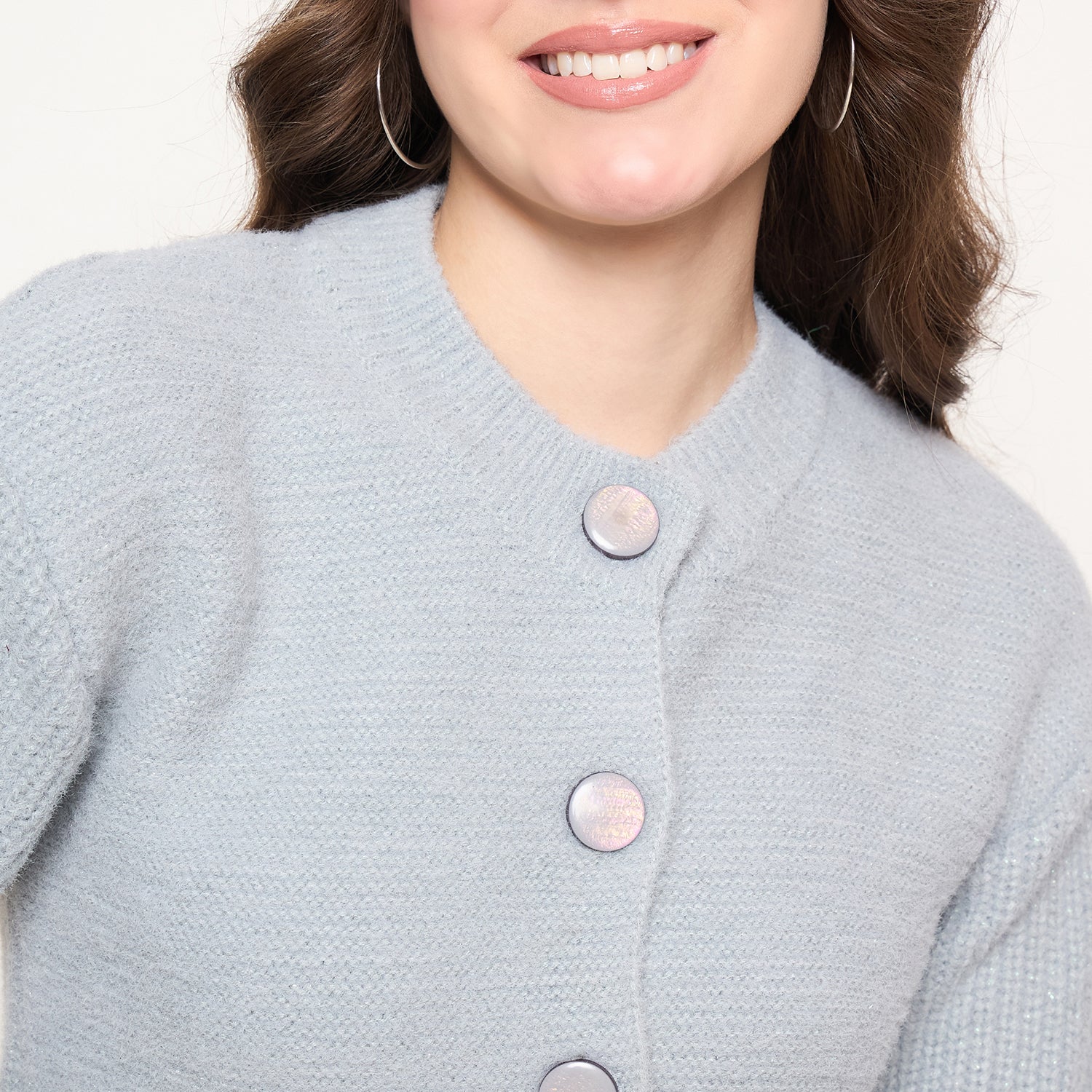 Duke Urban Women Full Sleeve Front Open Crop Cardigan (SDS1342)