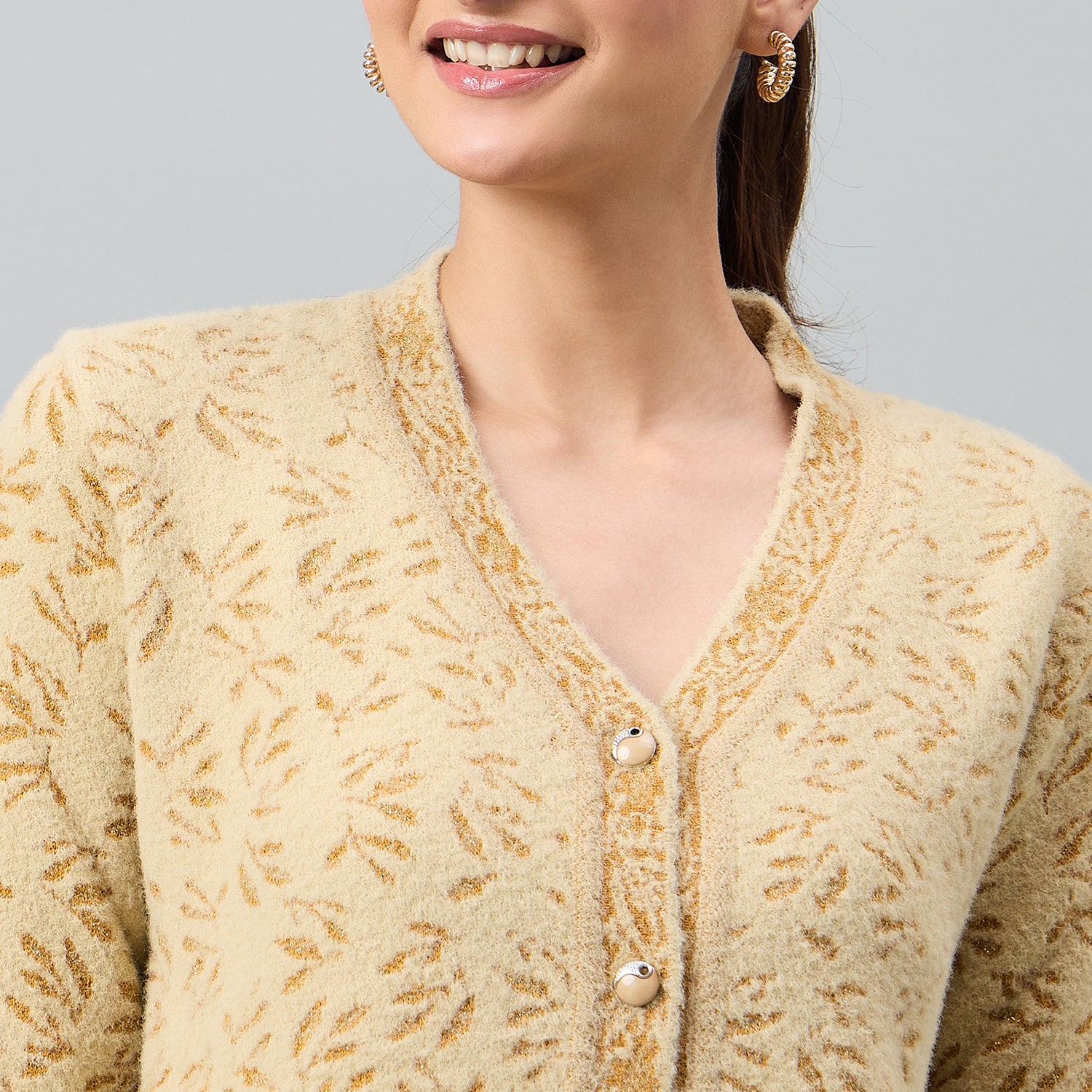 Duke Urban Women Full Sleeve Front Open Regular Cardigan (SDS1303)