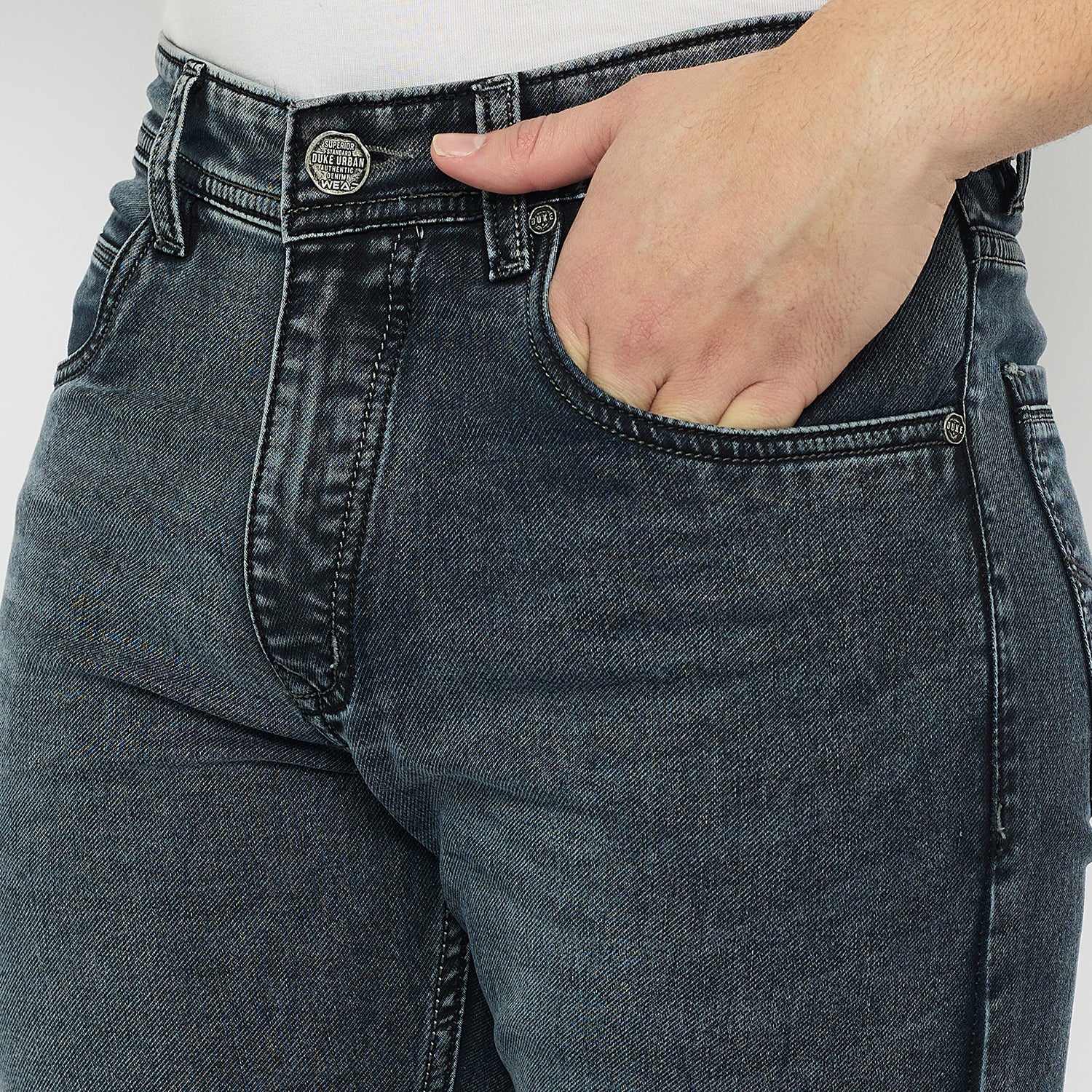 Duke Urban Men Slim Fit Stretchable Jeans (SDD5879C)