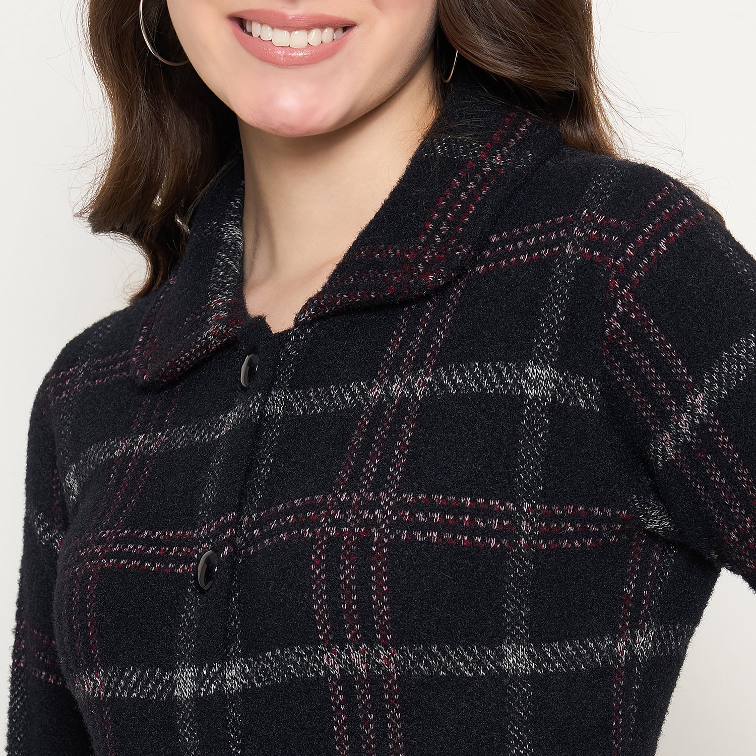 Duke Urban Women Full Sleeve Long Coat Style Sweater (SDS1297)