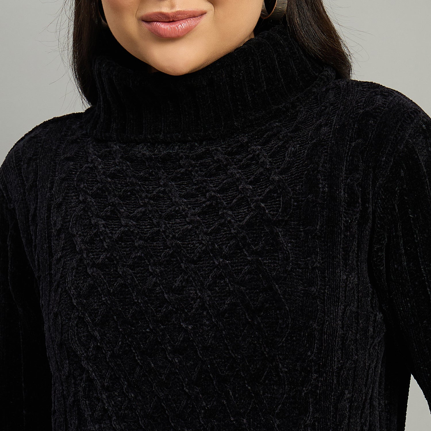 Duke Urban Women High Neck Full Sleeve Sweater (SDS1255C)