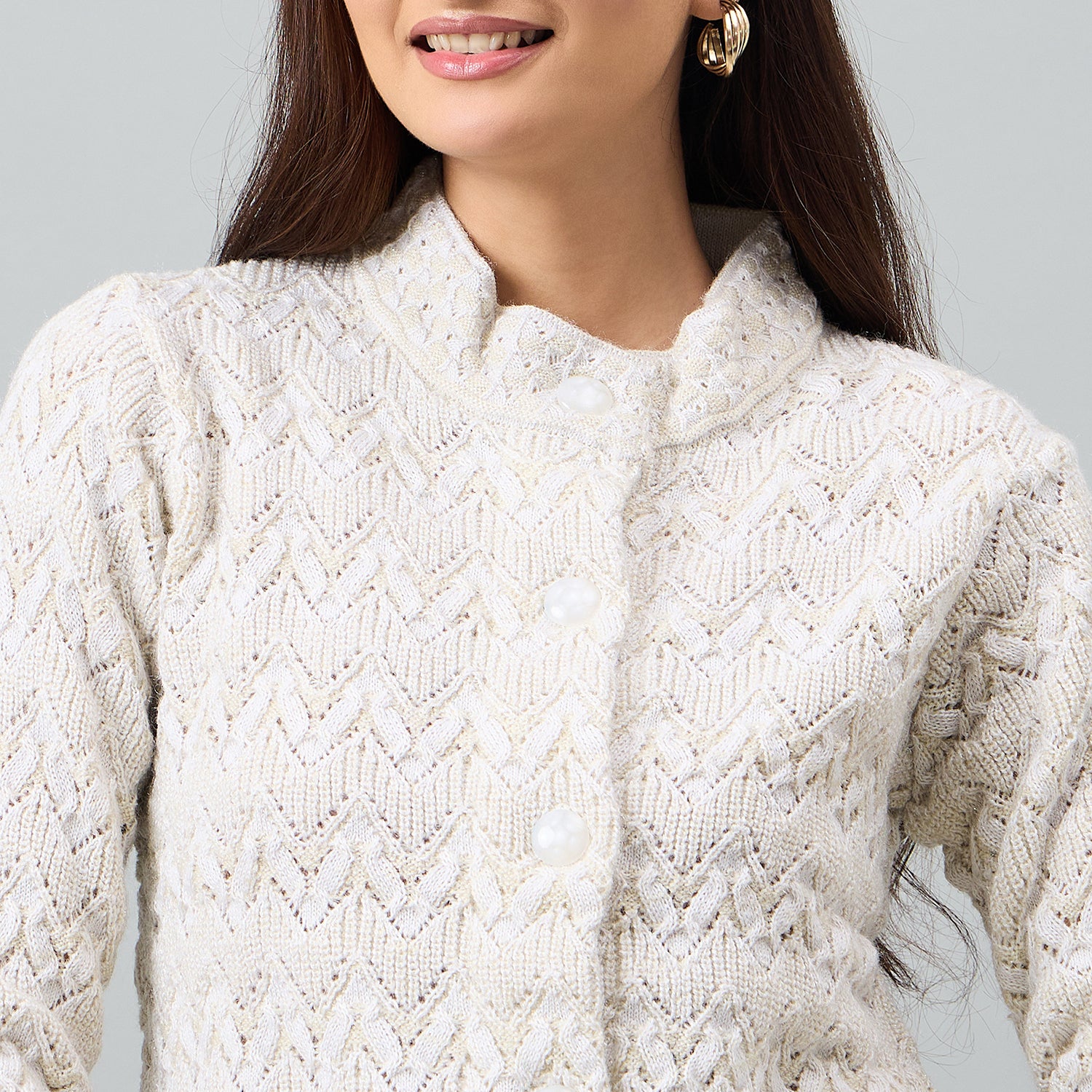 Duke Urban Women Full Sleeve Front Open Regular Cardigan (SDS1367R)