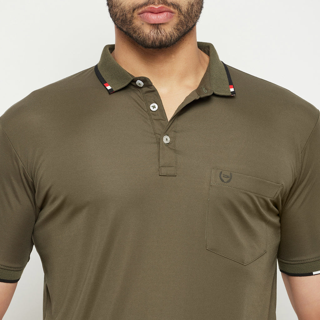 Duke Stardust Men Half Sleeve Polo Neck Cotton T-shirt (1700)