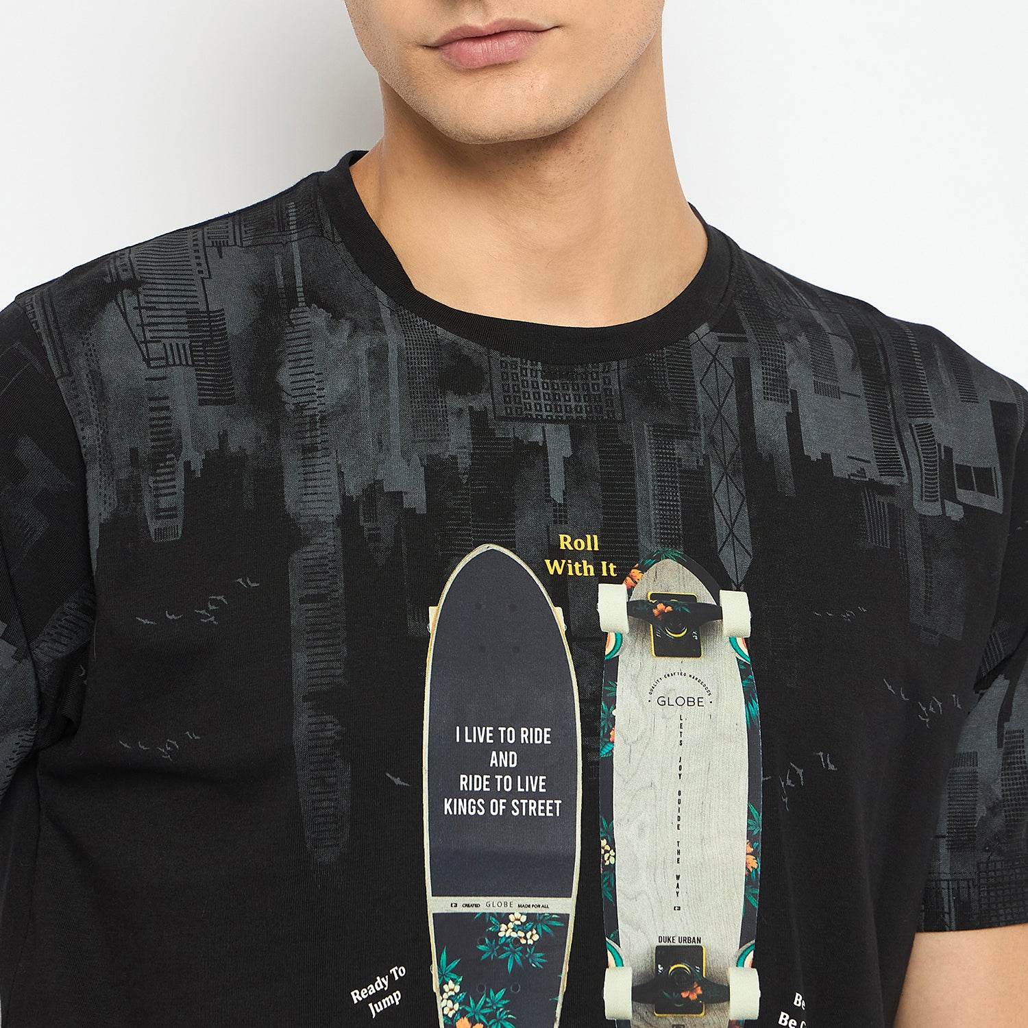 Duke Urban Men Half Sleeve Cotton Tshirt (LF7226)