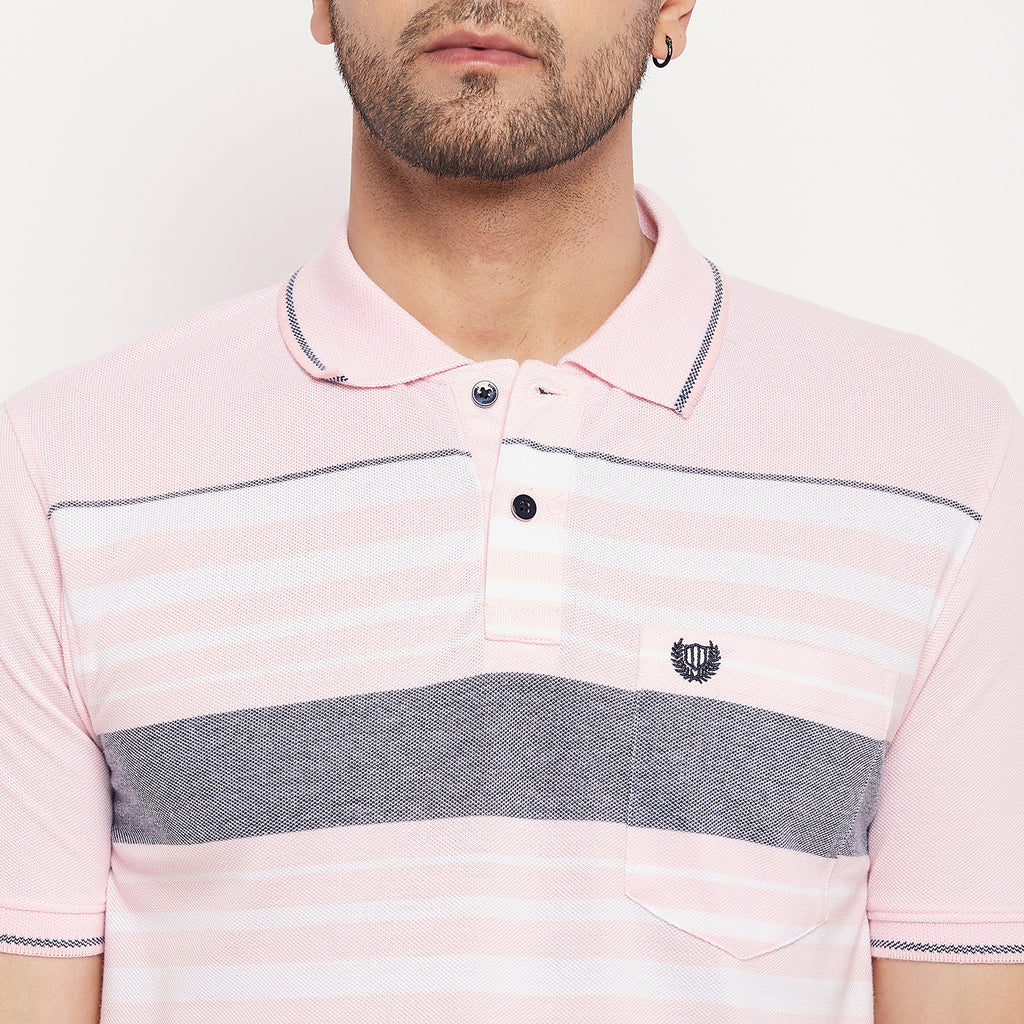 Duke Stardust Men Half Sleeve Polo Neck Cotton T-shirt (LF5880)