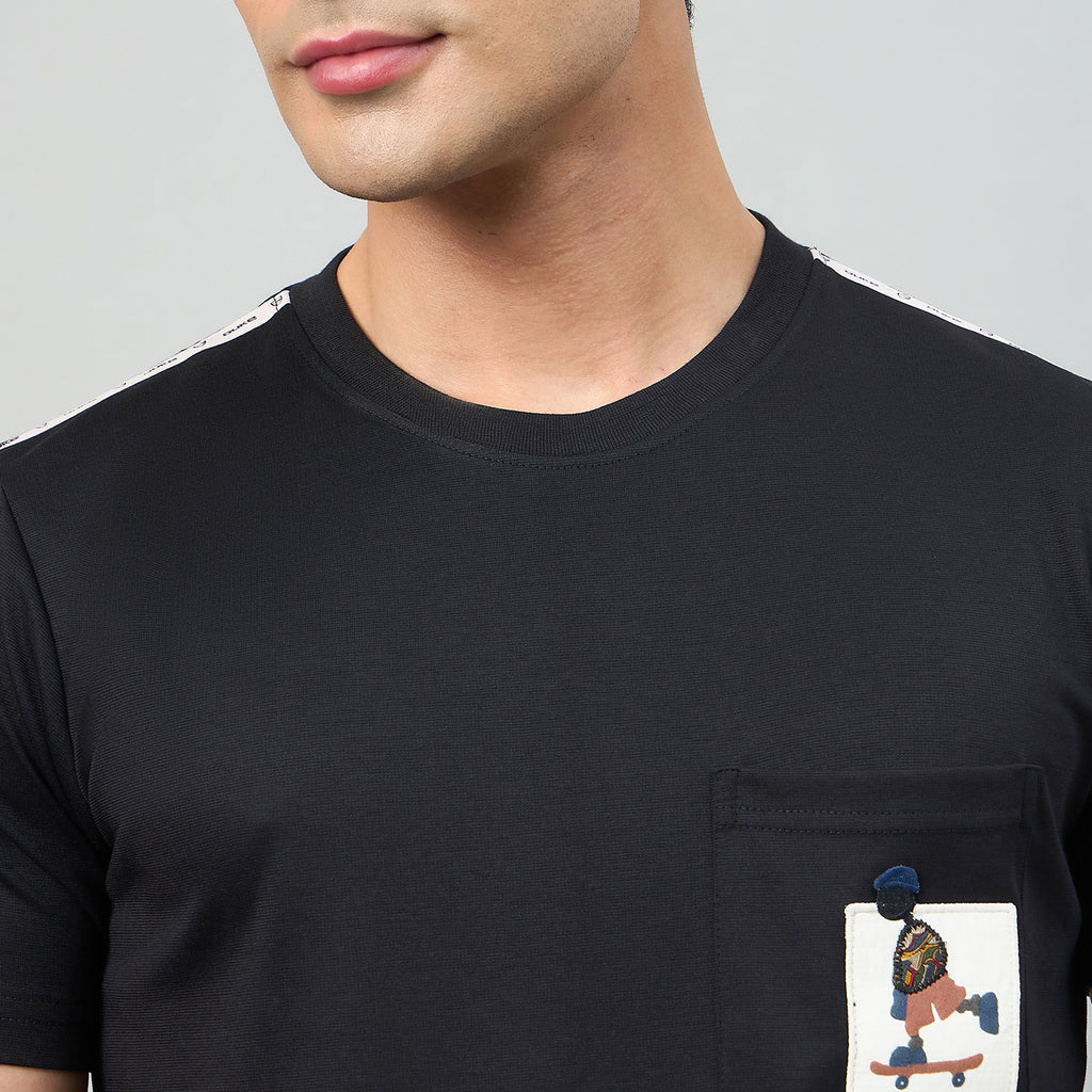 Duke Men Half Sleeve Cotton Smart Fit Casual T-shirt (LF6087A)