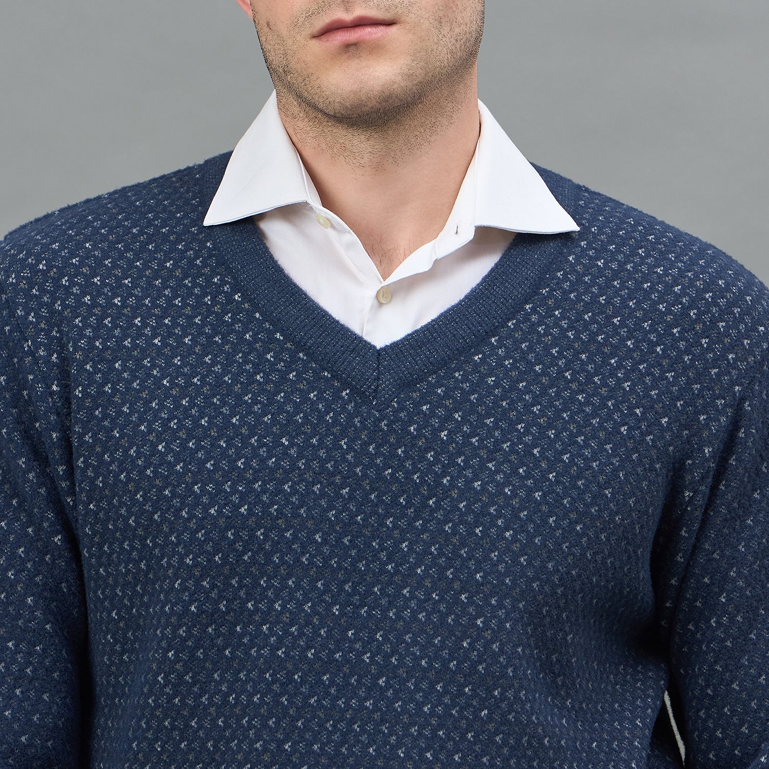 Duke Urban Men Full Sleeve V Neck Regular Sweater (SDS2403)