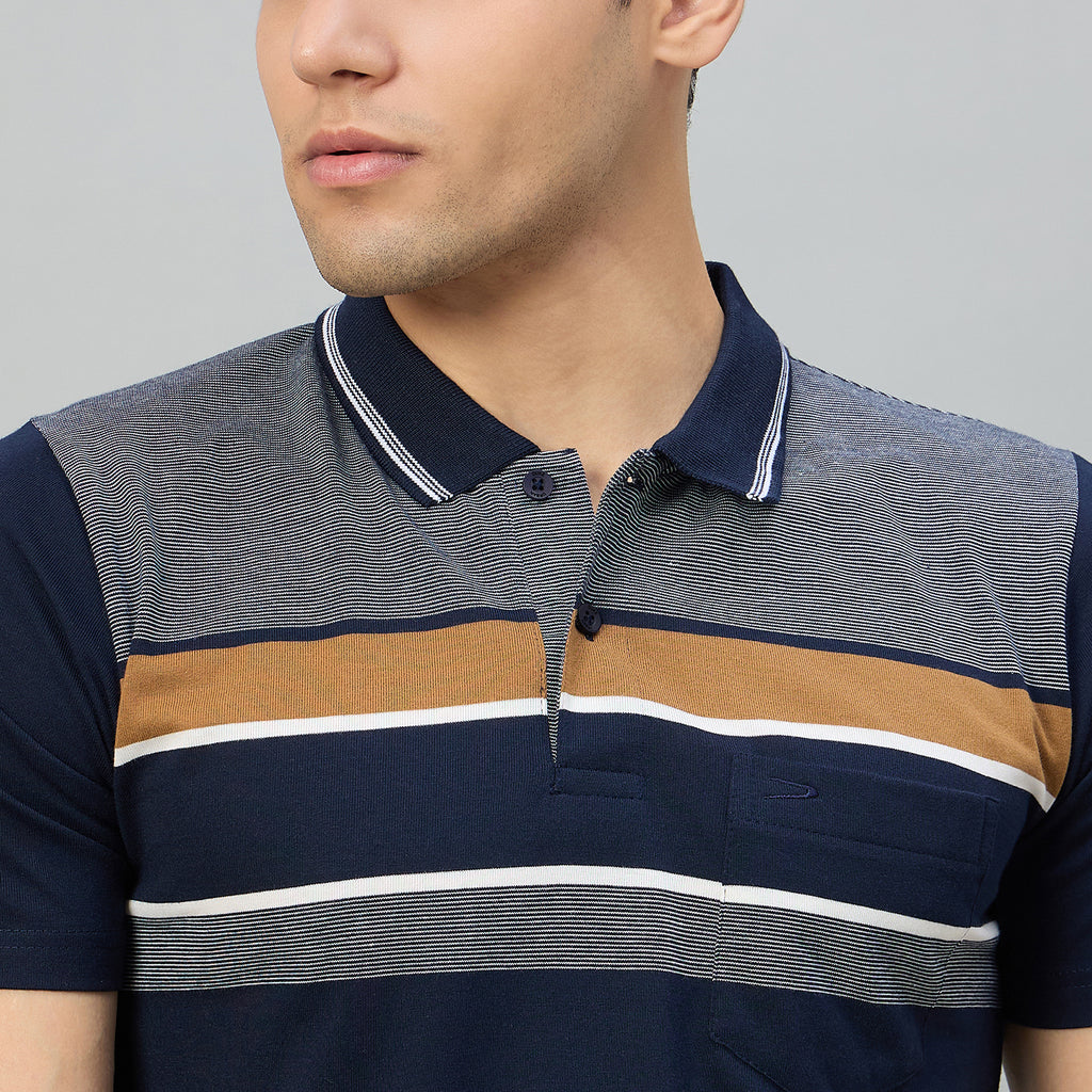 Duke Men Half Sleeve Cotton Regualr Fit Casual T-shirt (MLF1176)