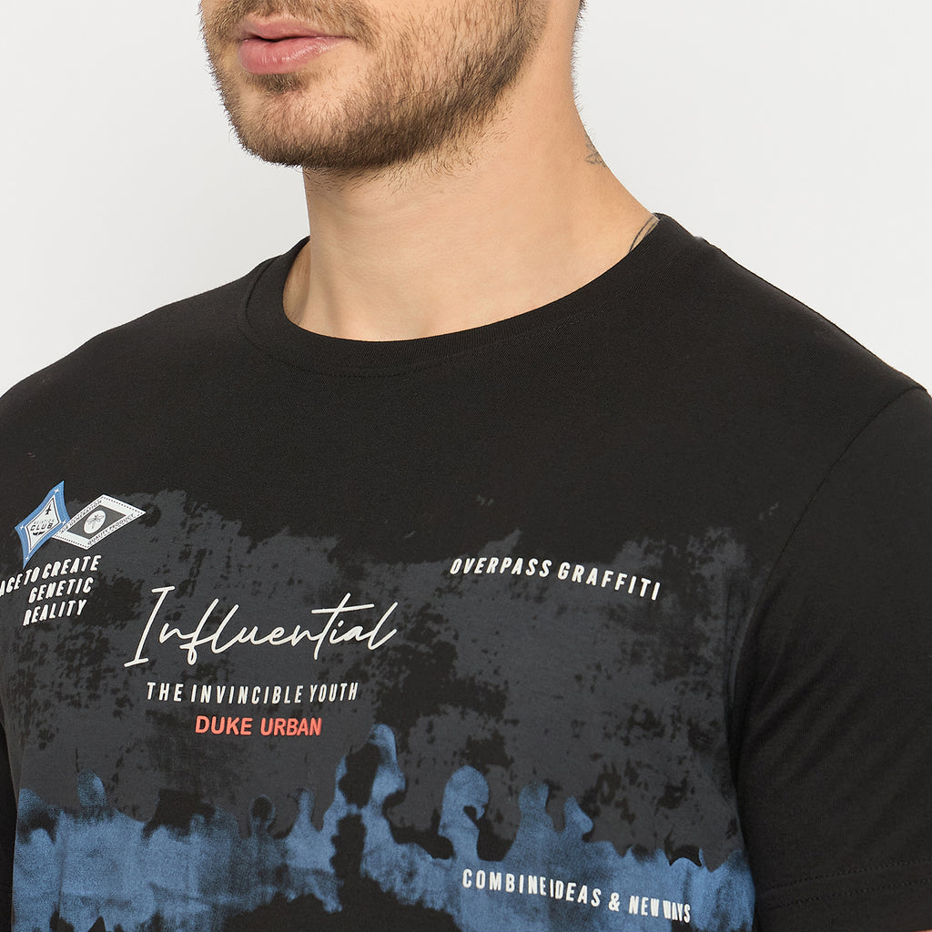 Duke Urban Men Half Sleeve Cotton Tshirt (LF7420)