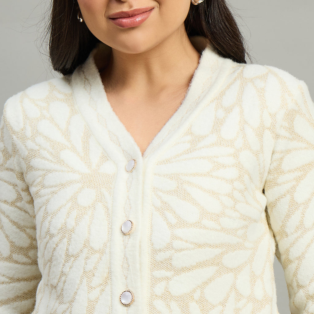 Duke Urban Women Full Sleeve Front Open Regular Cardigan (SDS1366)