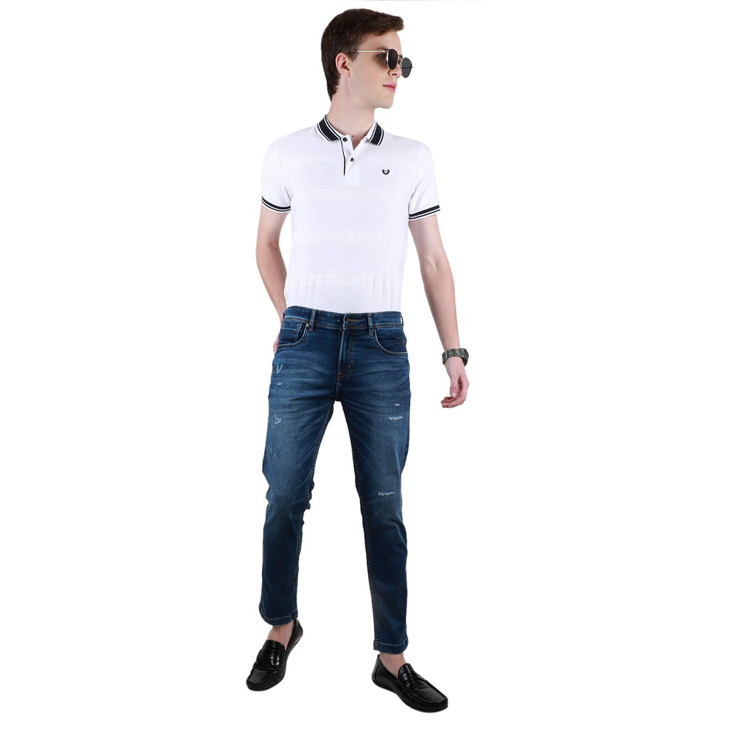 Duke Urban Men Stretchable Ankle Length Slim Fit Jeans (SDD5460)